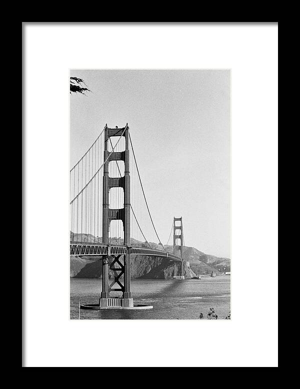 Golden Gate Bridge Framed Print featuring the photograph Off Color by Lucia Vicari