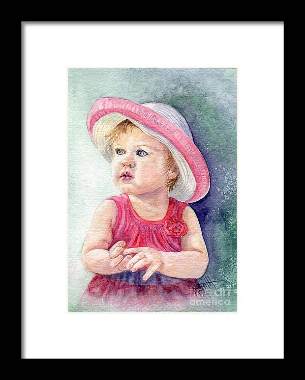 Baby Portrait Framed Print featuring the painting Oh Baby by Marilyn Smith