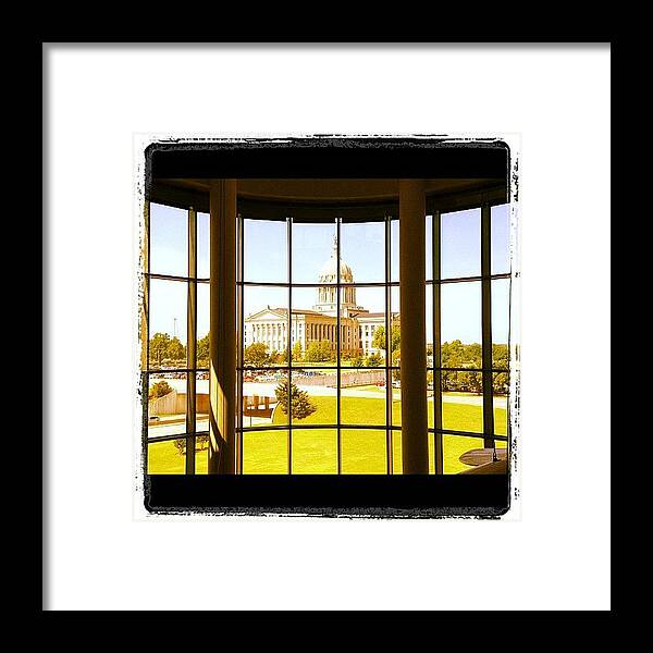 Capital Building Framed Print featuring the photograph OKC Capitol Building by Danielle McComb
