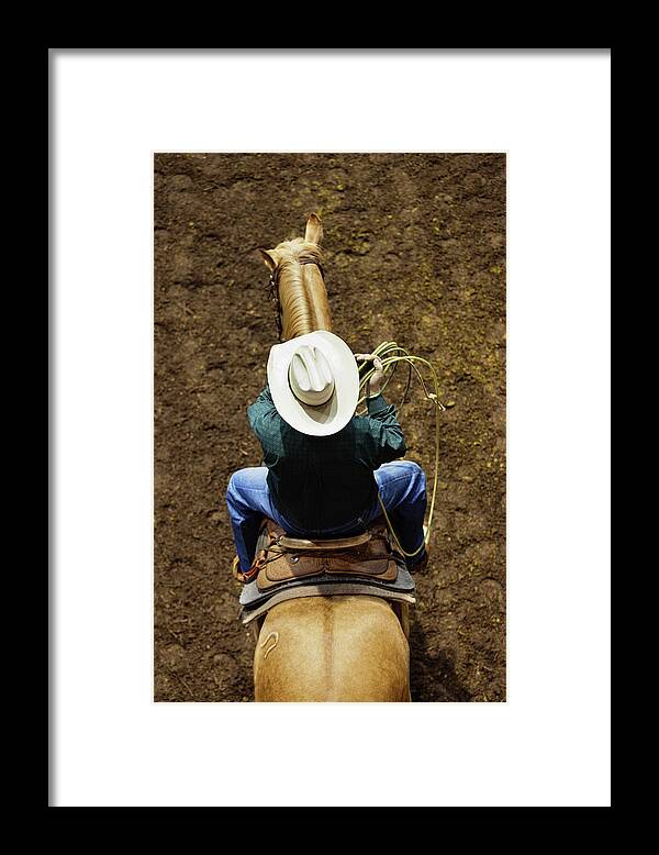 Horse Framed Print featuring the photograph Oklahoma City, Oklahoma, Inerior View by Walter Bibikow