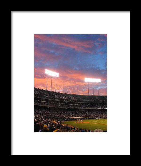 Baseball Framed Print featuring the photograph Old Ball Game by Photographic Arts And Design Studio
