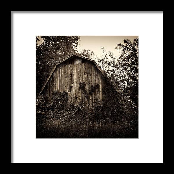 Architecture Framed Print featuring the photograph Old Barn 04 by Gordon Engebretson