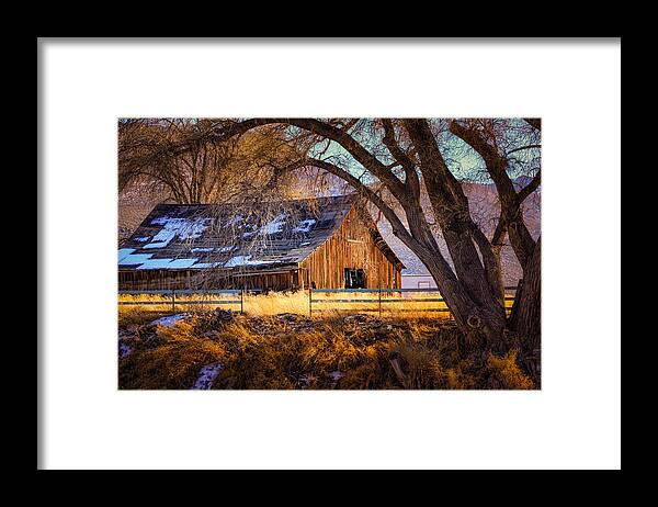 old Barn Framed Print featuring the photograph Old Barn in Sparks by Janis Knight