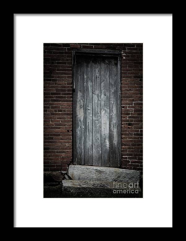 Door Framed Print featuring the photograph Old Blacksmith shop door by Edward Fielding