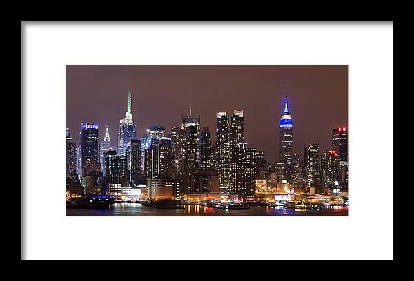 Chanukah Lights Framed Print featuring the photograph Old Blue Eyes by GeeLeesa Productions