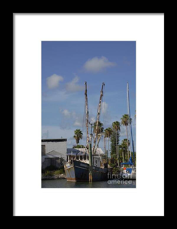 Vessel Framed Print featuring the photograph Old Boat by Alison Belsan Horton