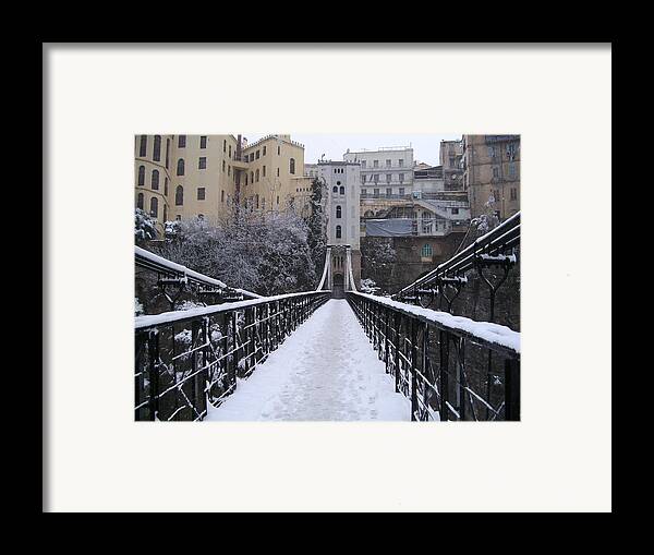 Old Bridge Of Constantine Framed Print by Boultifa   t