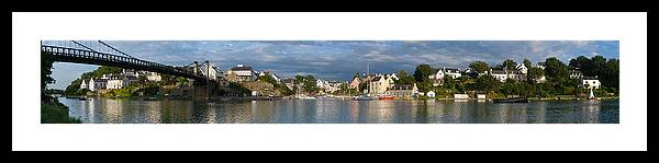 Photography Framed Print featuring the photograph Old Bridge Over The Sea, Le Bono, Gulf by Panoramic Images