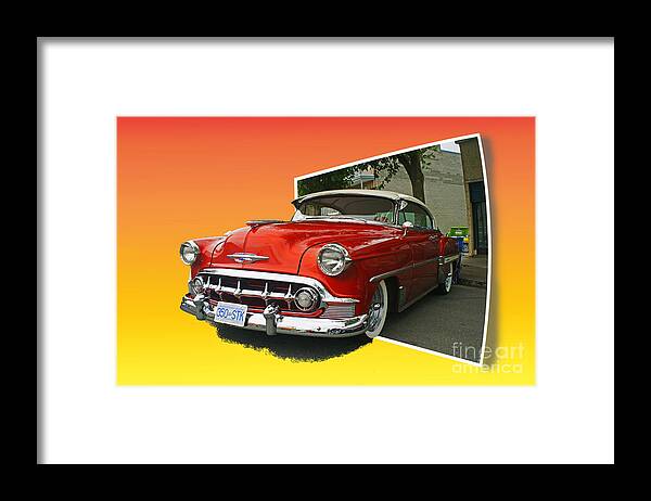 Cars Framed Print featuring the photograph Old Chevy Out Of Photo by Randy Harris