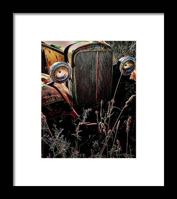Chevy Framed Print featuring the photograph Old Chevy Truck by Dean Ginther