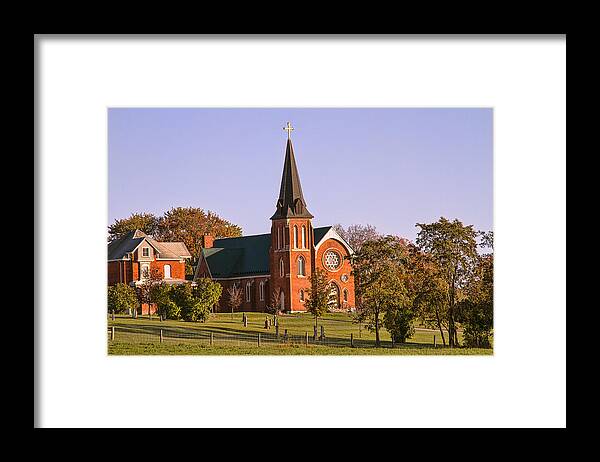 Church Framed Print featuring the photograph Old Church by Peggy Collins