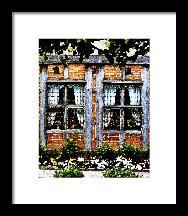 Impressionism Framed Print featuring the painting Old Country Charm by Gerlinde Keating - Galleria GK Keating Associates Inc