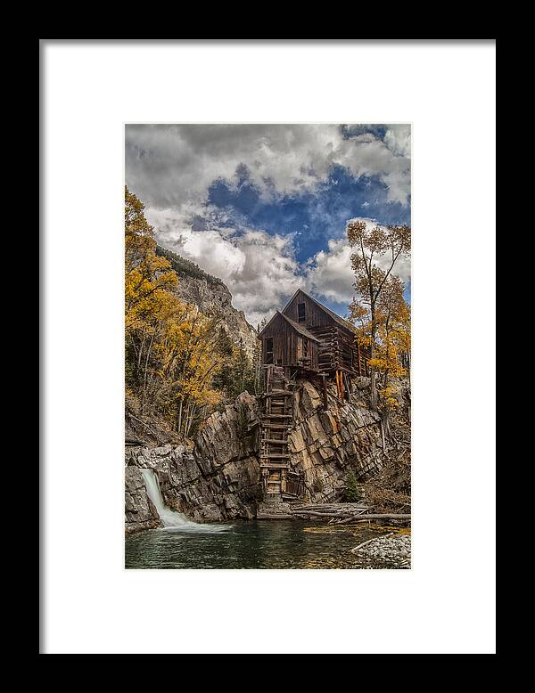 Mill Framed Print featuring the photograph Old Crystal Mill by Erika Fawcett