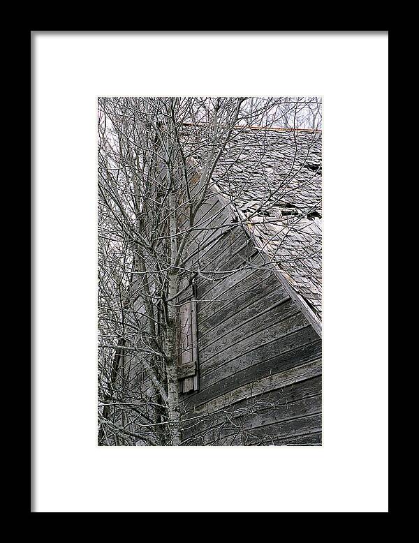 Structures Framed Print featuring the photograph Old Farmhouse I I by Jim Smith