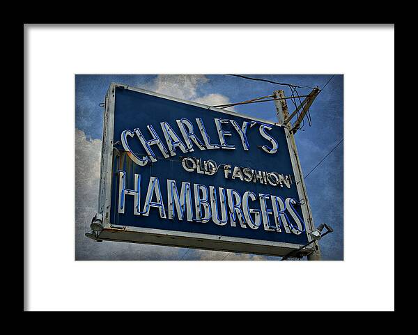50s Framed Print featuring the photograph Old Fasion Hamburgers by Stephen Stookey