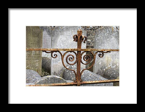 Cemetery Framed Print featuring the photograph Old Fence by Jolly Van der Velden