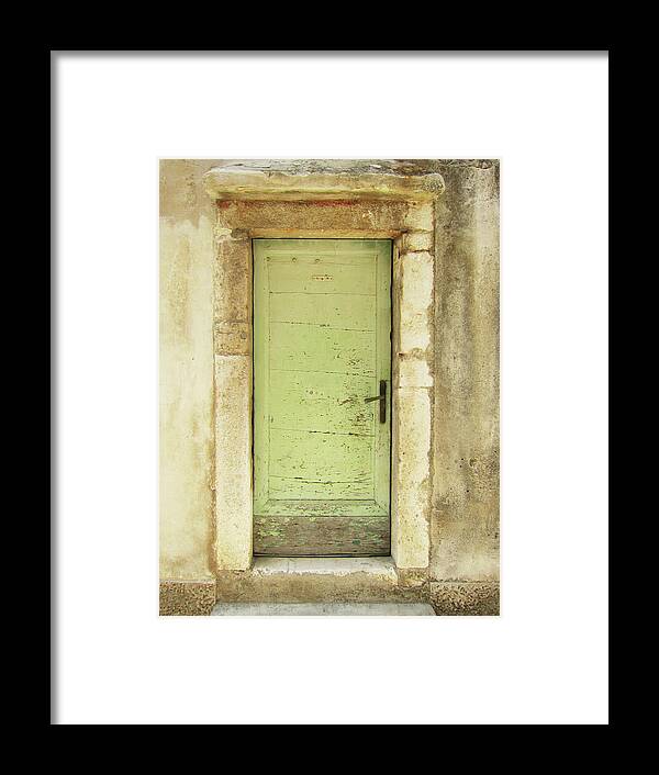 Damaged Framed Print featuring the photograph Old Front Door by 1stgallery