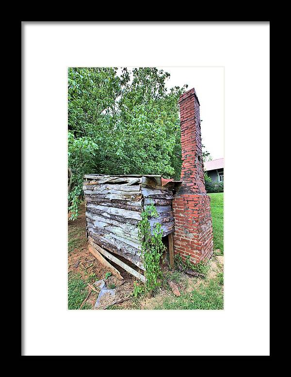 6095 Framed Print featuring the photograph Old Georgia Smokehouse by Gordon Elwell