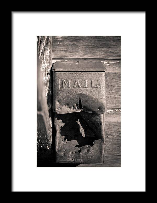 Mail Framed Print featuring the photograph Old Mail Box by Hillis Creative