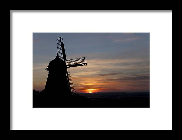 Mill Framed Print featuring the photograph Old mill against the sunset by Mike Santis