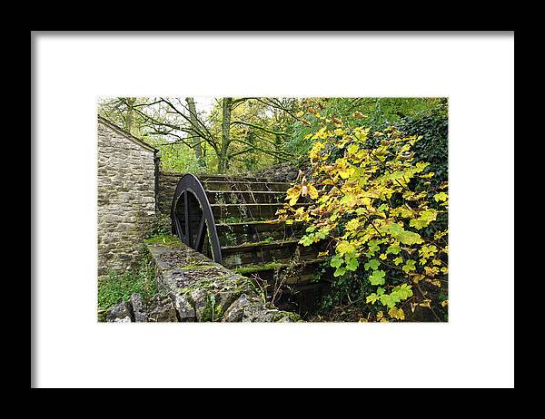 Derbyshire Framed Print featuring the photograph Old Mill and Water Wheel - Miller's Dale by Rod Johnson