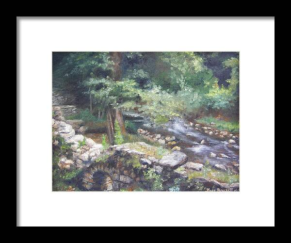 Old Mill Framed Print featuring the painting Old Mill Steam II by Lori Brackett