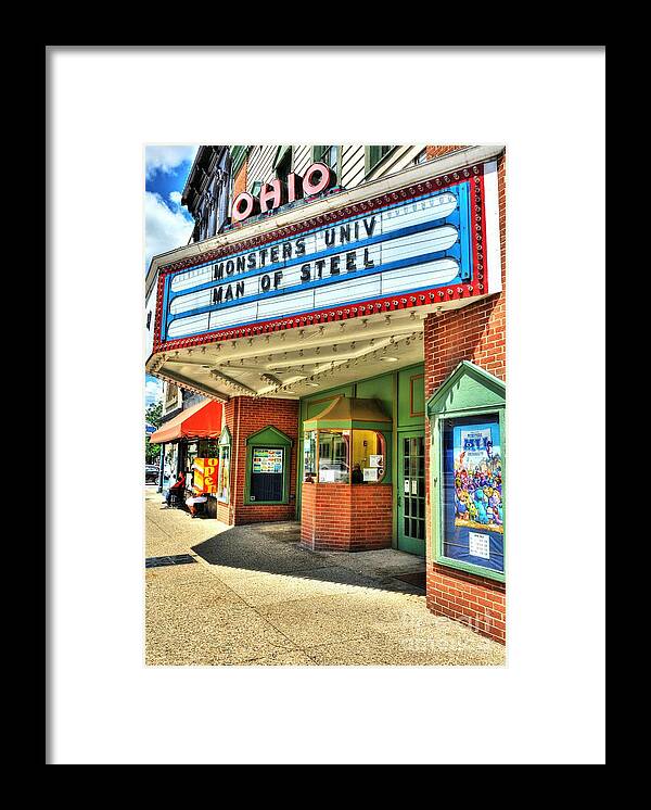 Movie Theaters Framed Print featuring the photograph Old Movie Theater by Mel Steinhauer