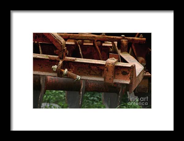 Tractor Framed Print featuring the photograph Old Mowing Machine by Doc Braham