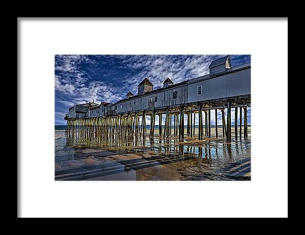 Old Orchard Beach Framed Print featuring the photograph Old Orchard Beach Pier by Susan Candelario