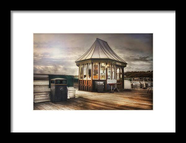 Pier Framed Print featuring the photograph Old Pier Shop by Ian Mitchell