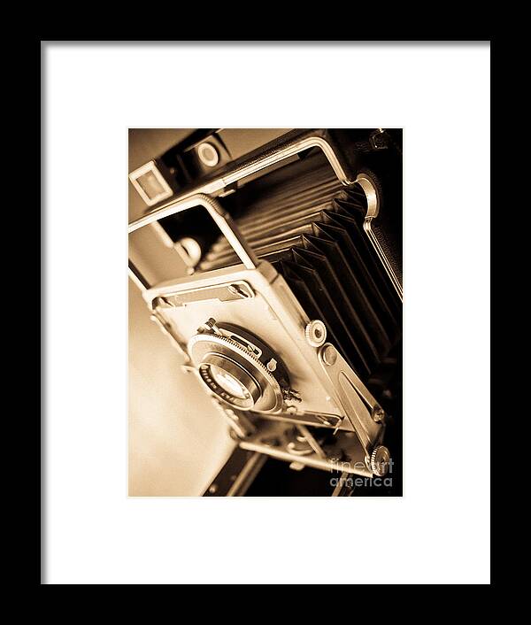 View Framed Print featuring the photograph Old Press Camera by Edward Fielding