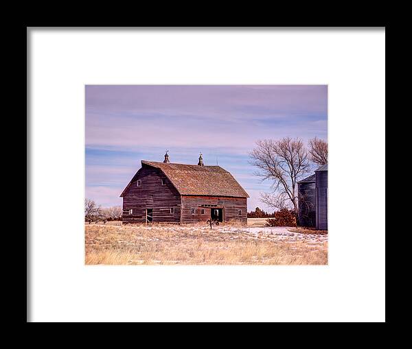Barn Framed Print featuring the photograph Old Red Barn by HW Kateley