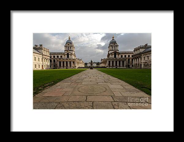 Greenwich Framed Print featuring the photograph Old Royal Naval College by John Daly