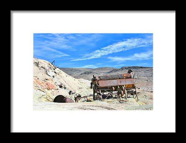 Sky Framed Print featuring the photograph Old Rust by Marilyn Diaz