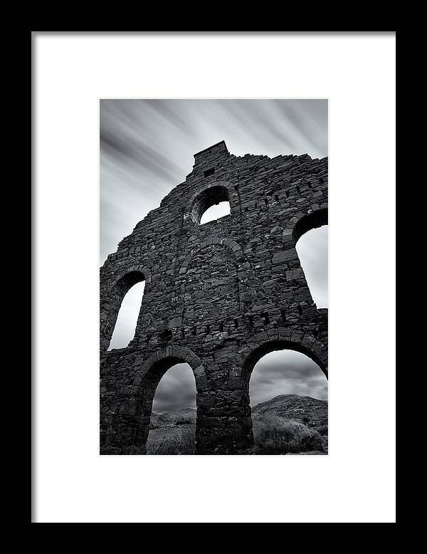 Abadoned Buildings Framed Print featuring the photograph Old Slate Mill by Dave Bowman