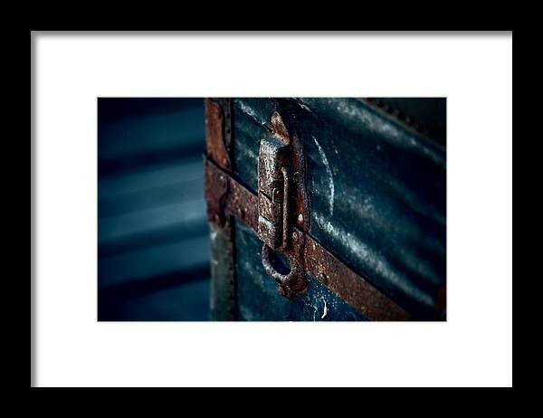 Steamer Trunk Framed Print featuring the photograph Old Steamer Trunk II by Bonnie Bruno