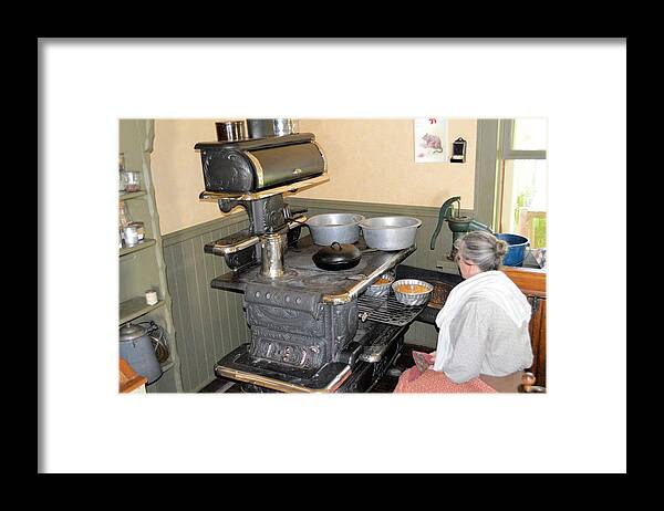 Cook Stove Framed Print featuring the photograph Old Time Cooking 7940 by Bonfire Photography