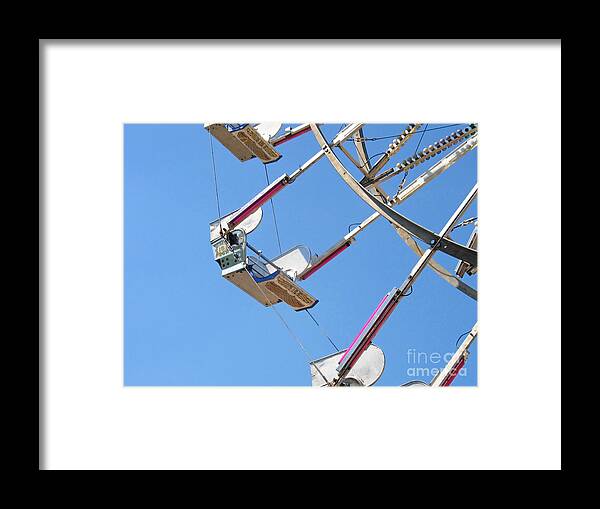 Ferris Wheel Framed Print featuring the photograph Old Time Ferris Wheel by Ann Horn