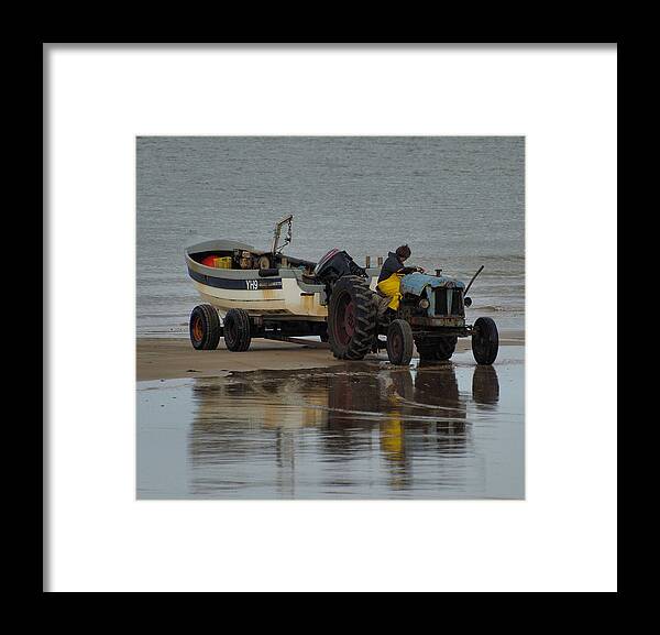 Vehicles Framed Print featuring the photograph Old Timer. by Richard Denyer