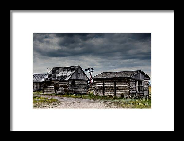 Old Town Upton Wyoming Framed Print featuring the photograph Old Town Upton Wyoming by Debra Martz