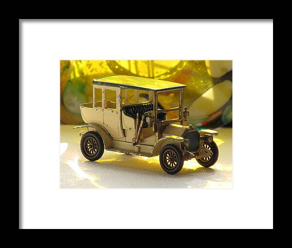 Old Toy Car Framed Print featuring the photograph Old Toy Car by Alfred Ng