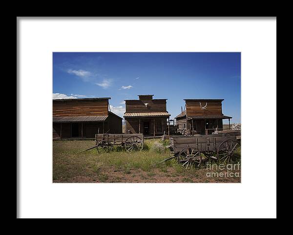 Abandoned Framed Print featuring the photograph Old Trail Town by Juli Scalzi