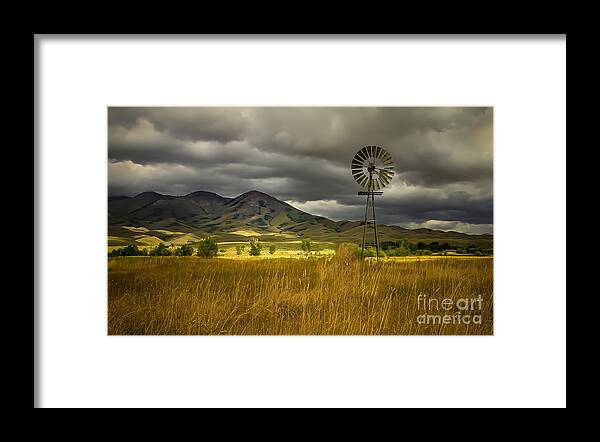 Solider Mountains Framed Print featuring the photograph Old Windmill by Robert Bales