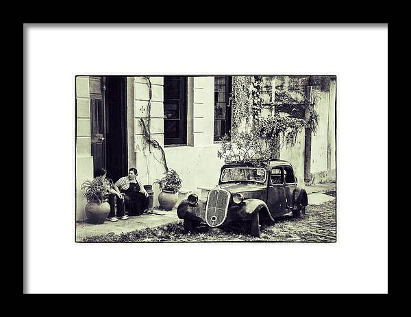 Ruguay Framed Print featuring the photograph Oldtimer Ladies Retro by For Ninety One Days