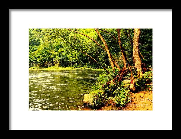 Featured Framed Print featuring the photograph Ole Fishing Hole by Stacie Siemsen