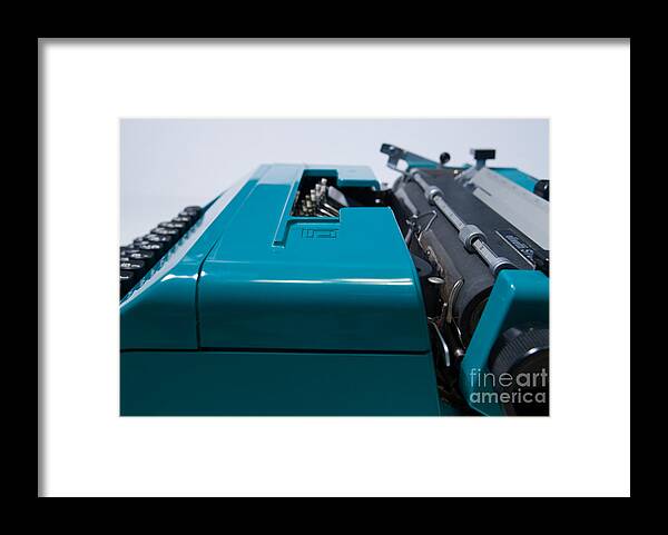 Typewriter Framed Print featuring the photograph Olivetti Typewriter 12 by Pittsburgh Photo Company