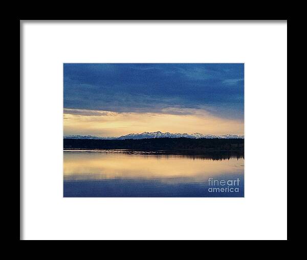 Photography Framed Print featuring the photograph Olympics Evening by Sean Griffin