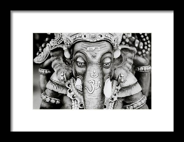 Elephant Framed Print featuring the photograph Bali OM by Shaun Higson