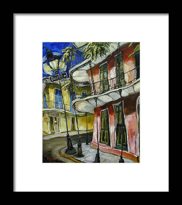 New Orleans Framed Print featuring the painting On Dauphine by Carole Foret