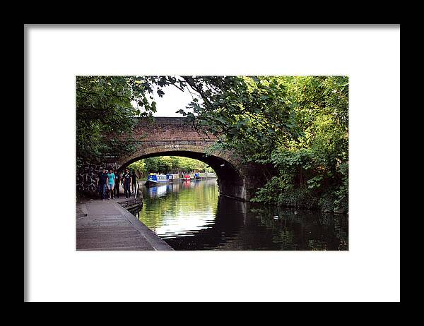 London Photograph Framed Print featuring the photograph On Regents Canal by Nicky Jameson